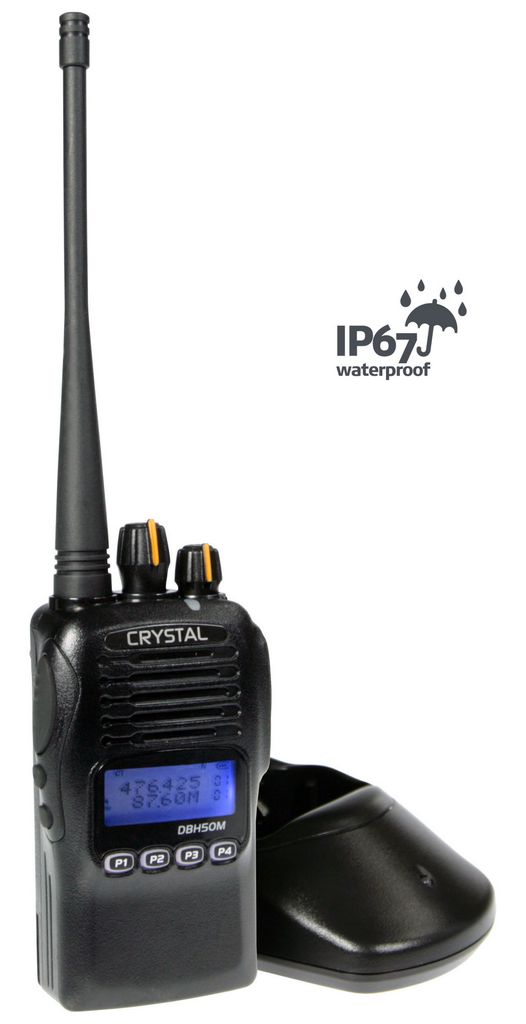 DBH50M Crystal Handheld Uhf Cb Radio 5W Rechargeable Waterp Wagner